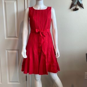 Fire Engine red Calvin Klein dress